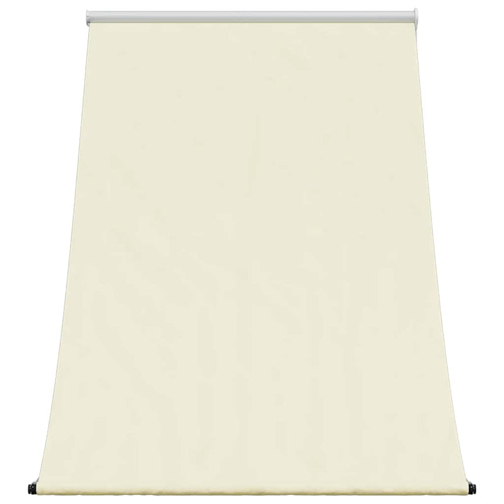 markise 100x150 cm sammenrullelig stof og stål cremefarvet
