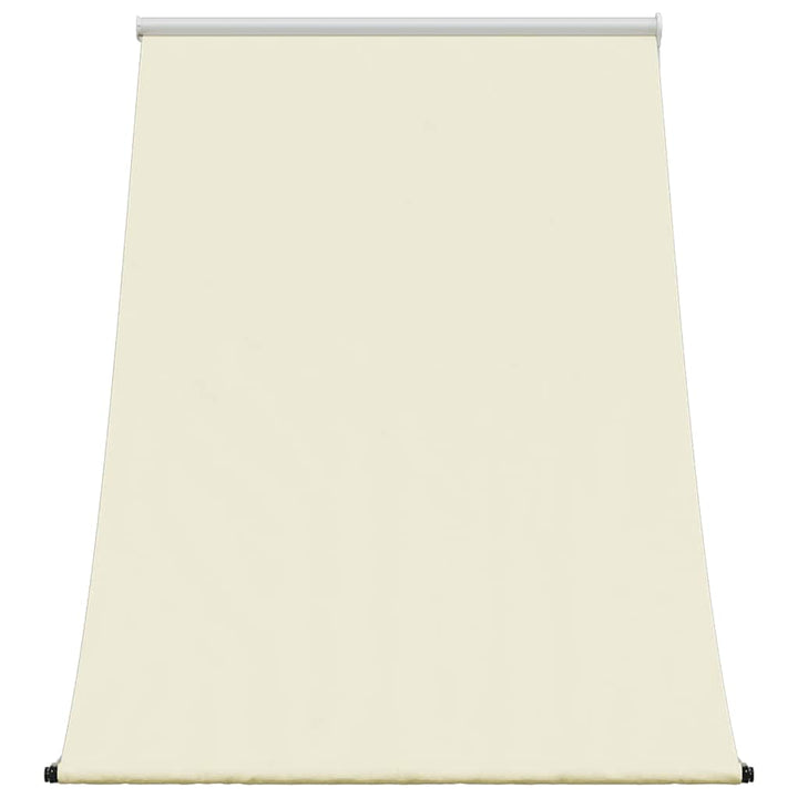 markise 150x150 cm sammenrullelig stof og stål cremefarvet