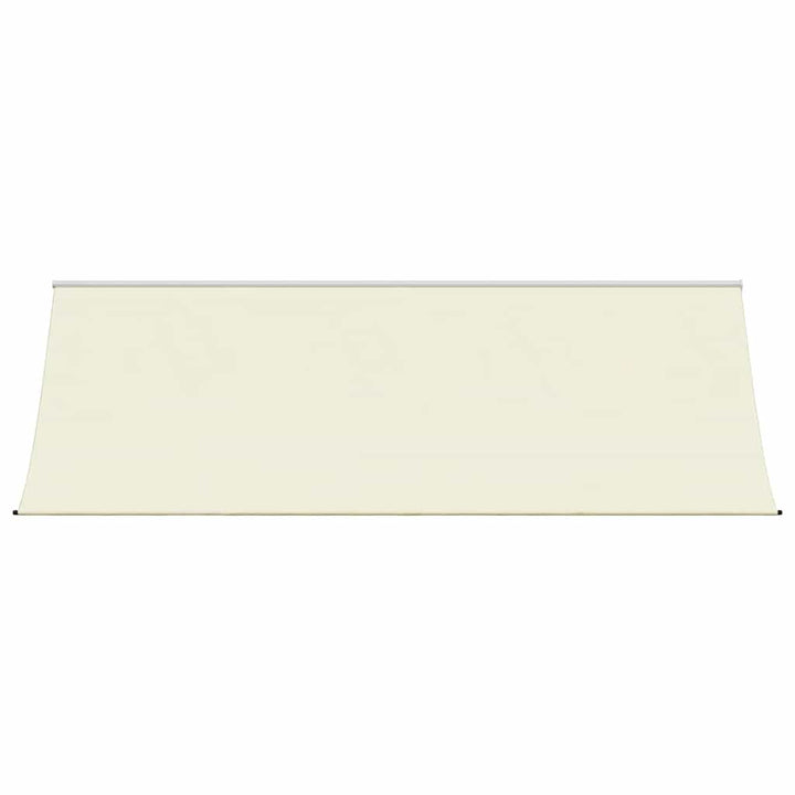 markise 350x150 cm sammenrullelig stof og stål cremefarvet