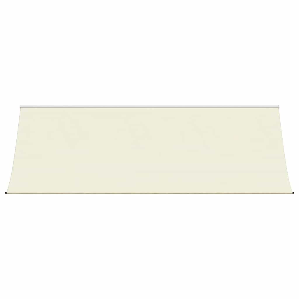 markise 400x150 cm sammenrullelig stof og stål cremefarvet