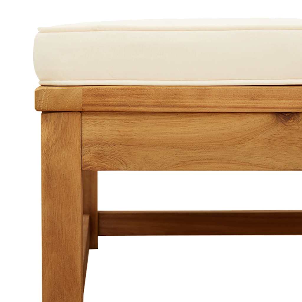 loungesæt til haven 6 dele med hynder massivt akacietræ