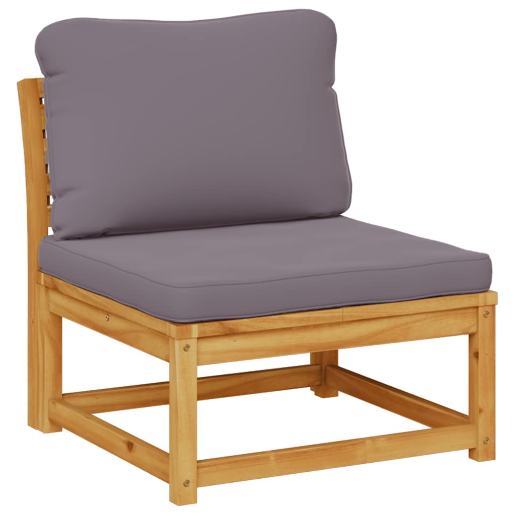 loungesæt til haven 8 dele med hynder massivt akacietræ