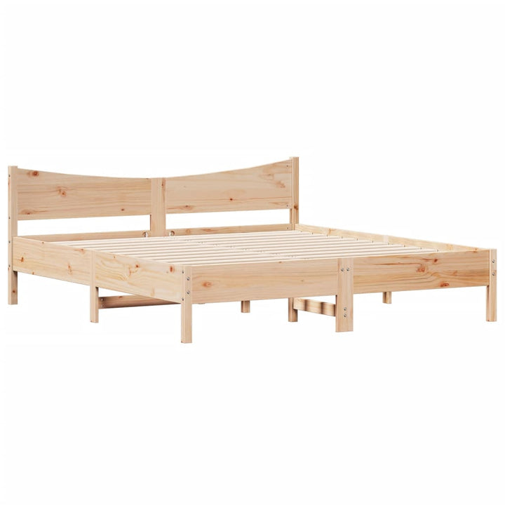 sengeramme uden madras 180x200 cm massivt fyrretræ