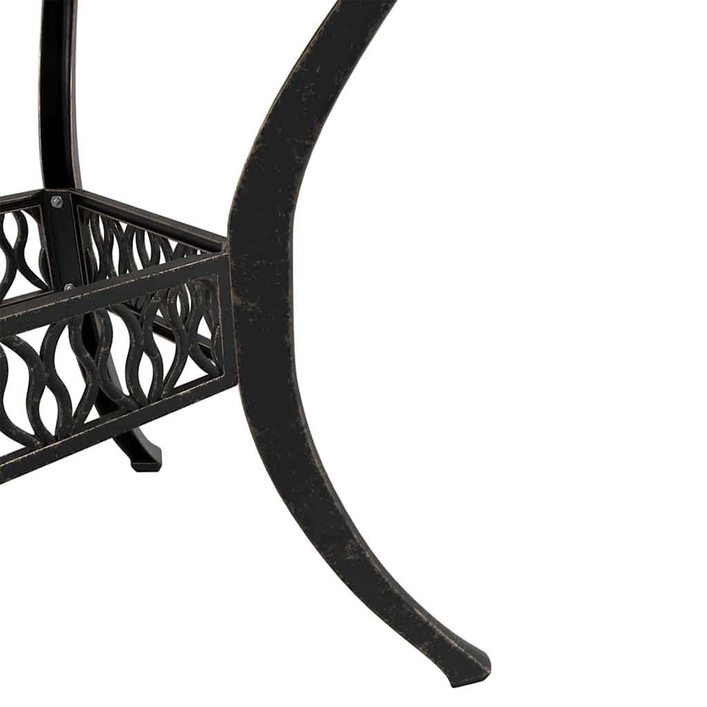 bistrosæt 3 dele støbt aluminium bronzefarvet
