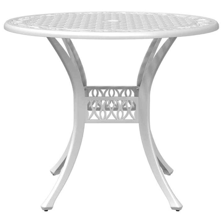 bistrosæt 3 dele støbt aluminium hvid