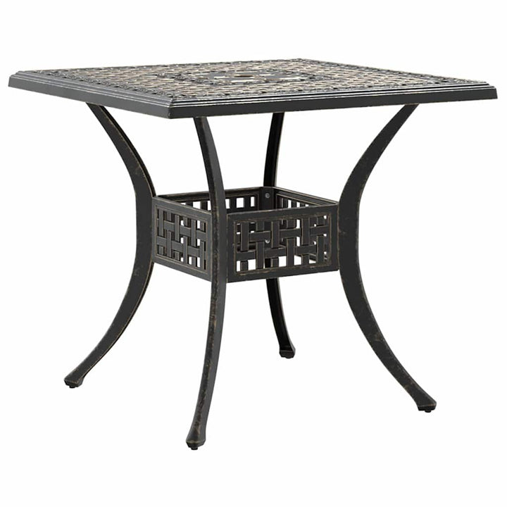 bistrosæt 3 dele støbt aluminium bronzefarvet