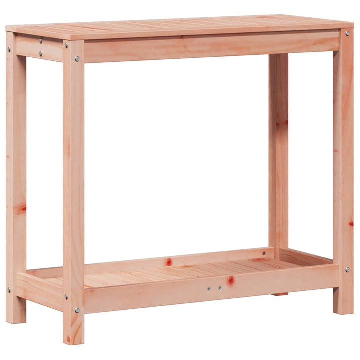 plantebord med hylde 82,5x35x75 cm massivt douglasgran