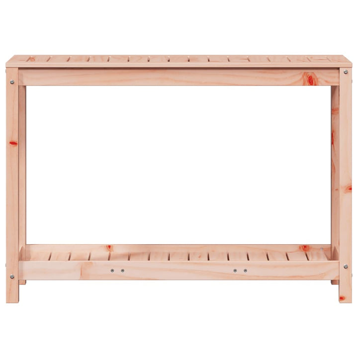 plantebord med hylde 108x35x75 cm massivt douglasgran