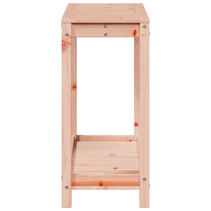 plantebord med hylde 108x35x75 cm massivt douglasgran