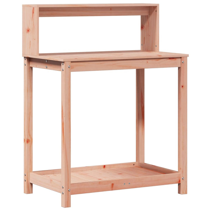 plantebord med hylder 82,5x50x109,5 cm massivt douglasgran