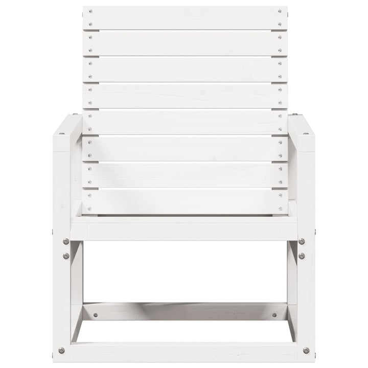 havestol 57,5x63x76 cm massivt fyrretræ hvid