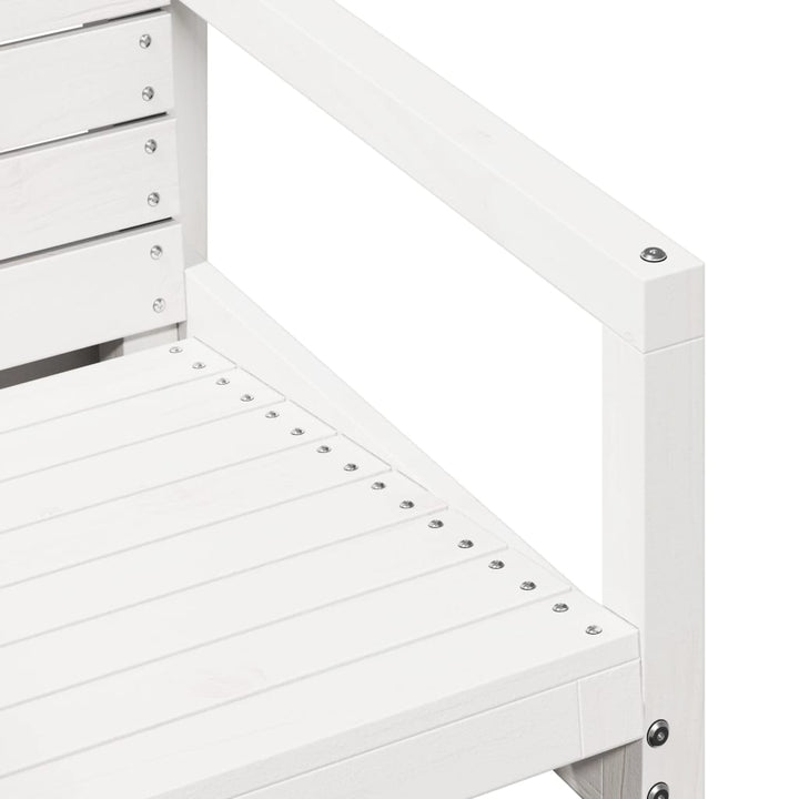 havestol 57,5x63x76 cm massivt fyrretræ hvid