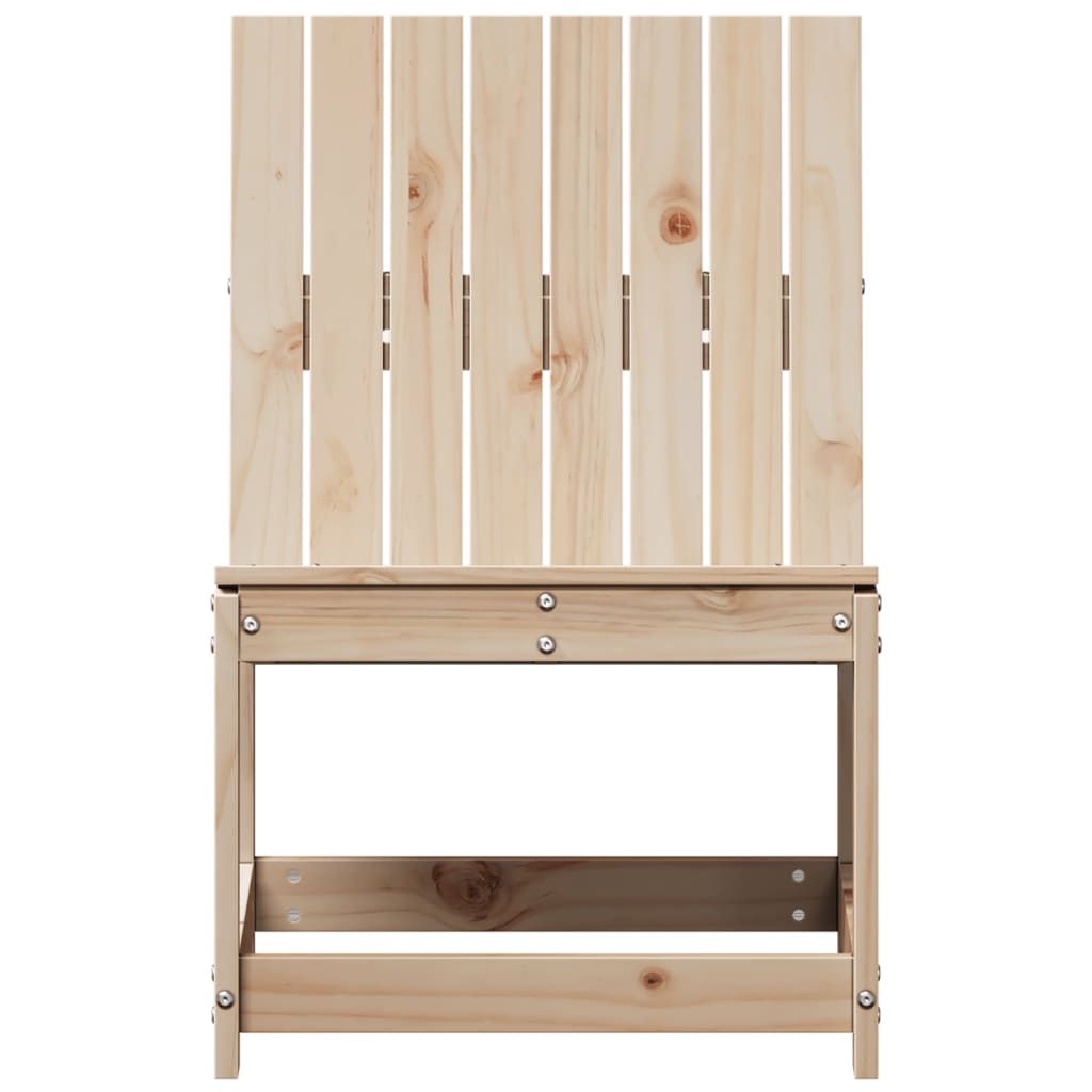 havestol 50,5x55x77 cm massivt fyrretræ