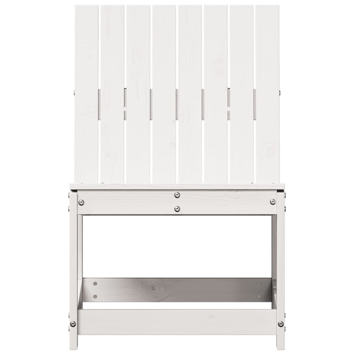 havestol 50,5x55x77 cm massivt fyrretræ hvid