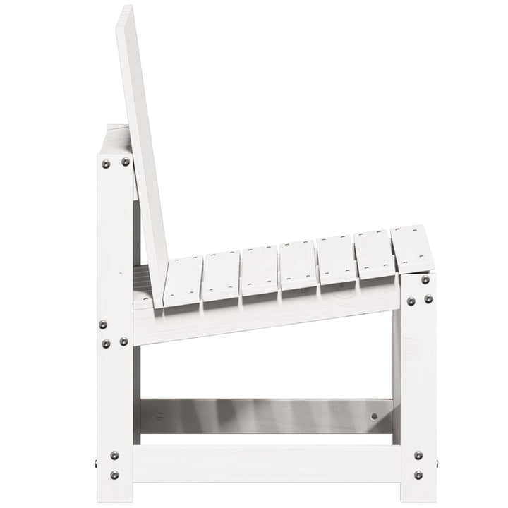 havestol 50,5x55x77 cm massivt fyrretræ hvid