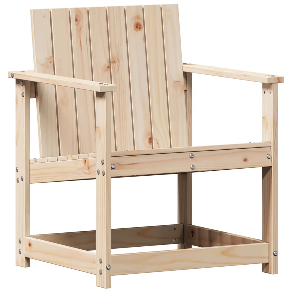 havestol 62x56x77 cm massivt fyrretræ
