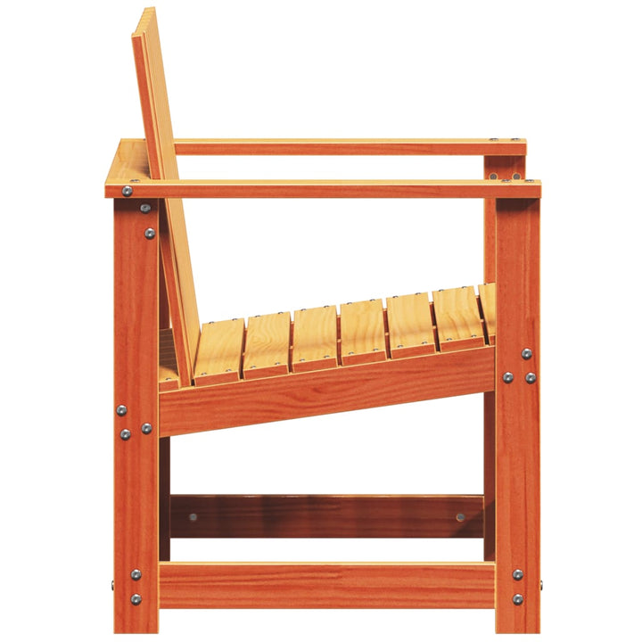 havestol 62x56x77 cm massivt fyrretræ gyldenbrun