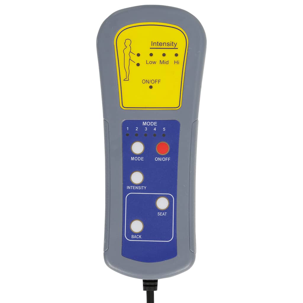 chaiselong med massage og hynder stof brun