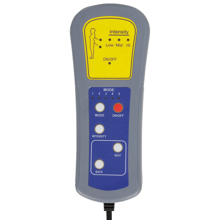 chaiselong med massage og hynder stof brun