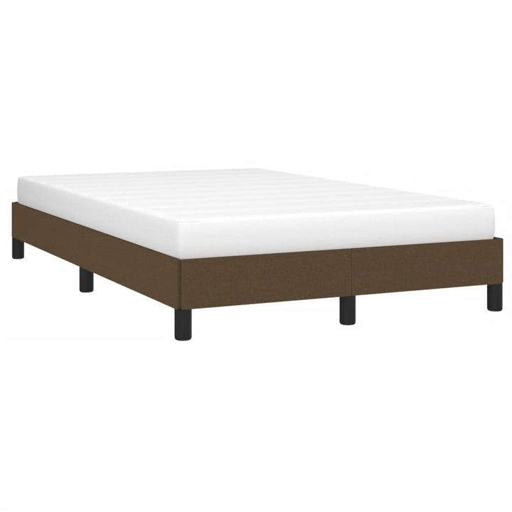 sengeramme uden madras 120x190 cm stof mørkebrun