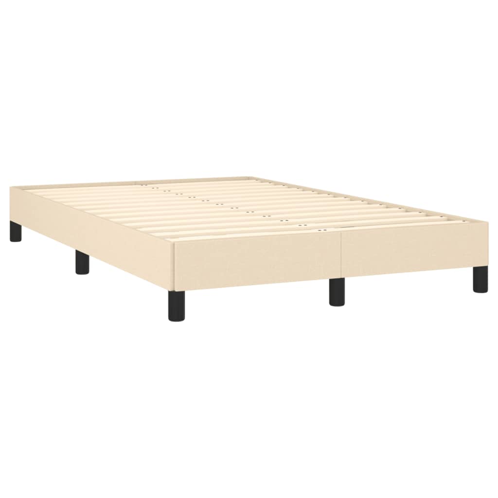 sengeramme uden madras 120x190 cm stof cremefarvet