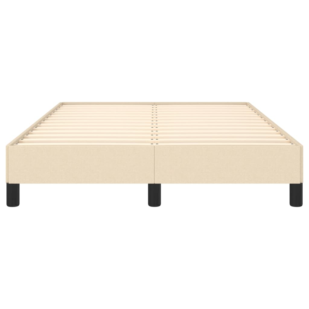 sengeramme uden madras 120x190 cm stof cremefarvet