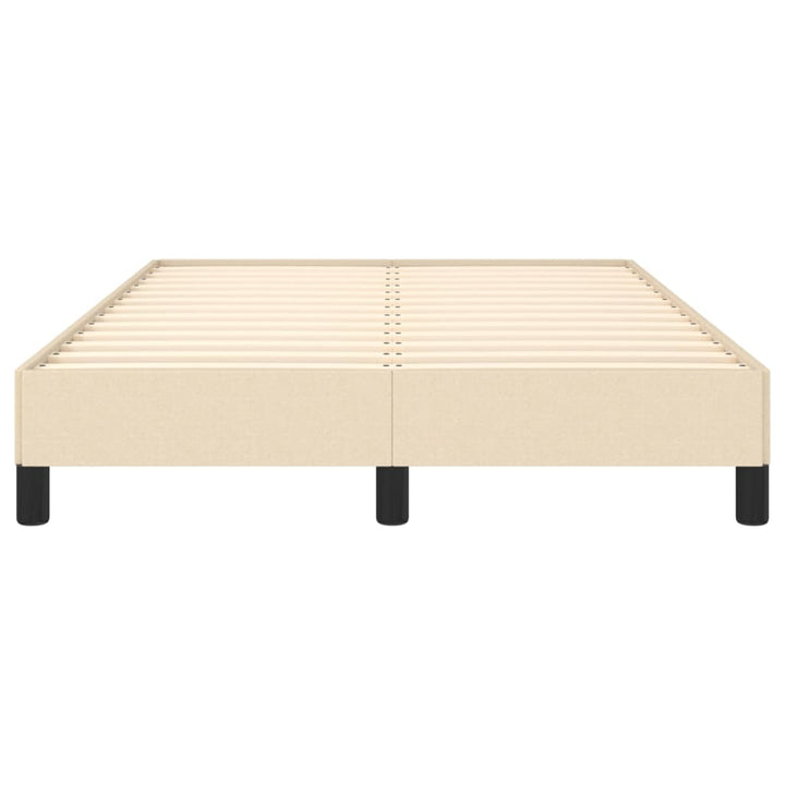 sengeramme uden madras 120x190 cm stof cremefarvet