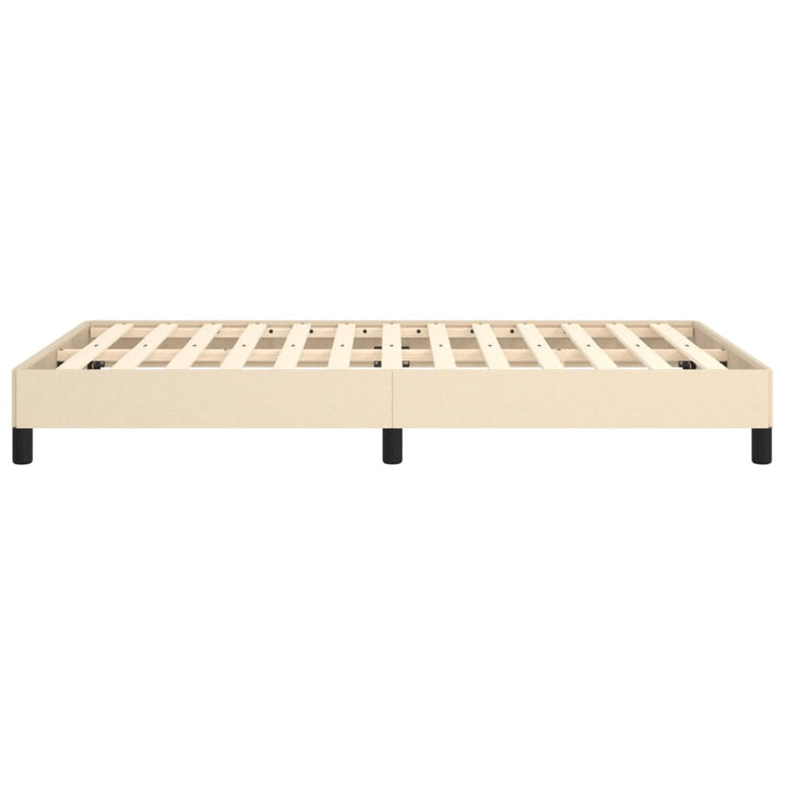 sengeramme uden madras 120x190 cm stof cremefarvet