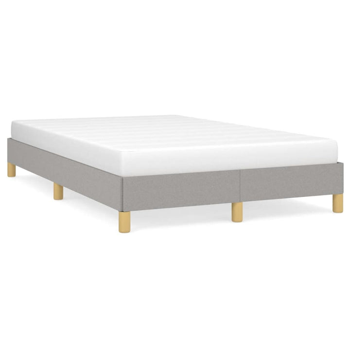 sengeramme uden madras 120x190 cm stof enkeltseng lysegrå