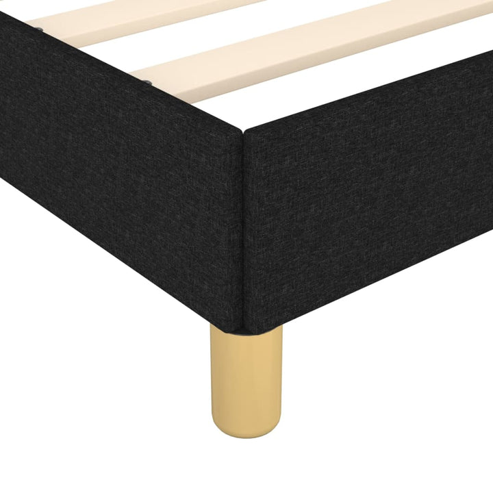 sengeramme uden madras 120x190 cm stof sort