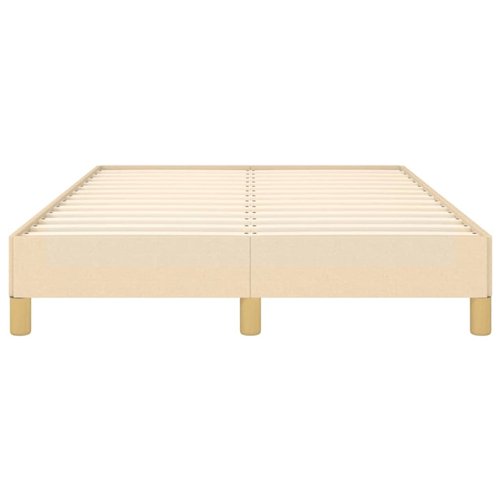 sengeramme uden madras 120x190 cm stof cremefarvet