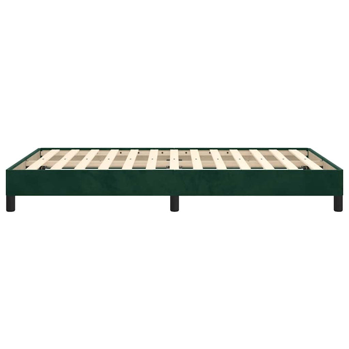 sengeramme uden madras 120x190 cm fløjl mørkegrøn