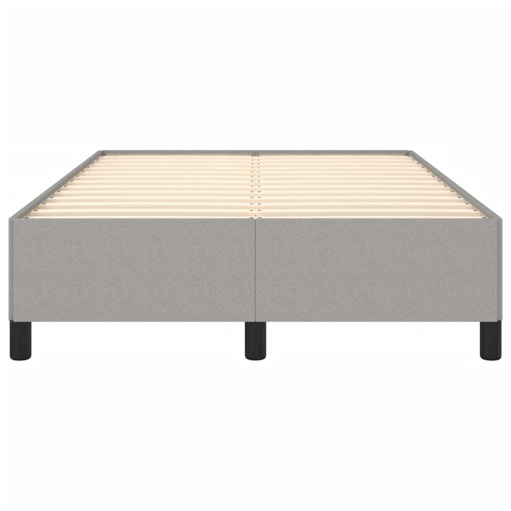 sengeramme uden madras 120x190 cm stof enkeltseng lysegrå