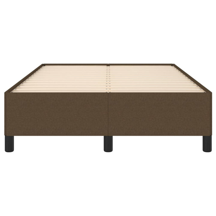 sengeramme uden madras 120x190 cm stof mørkebrun
