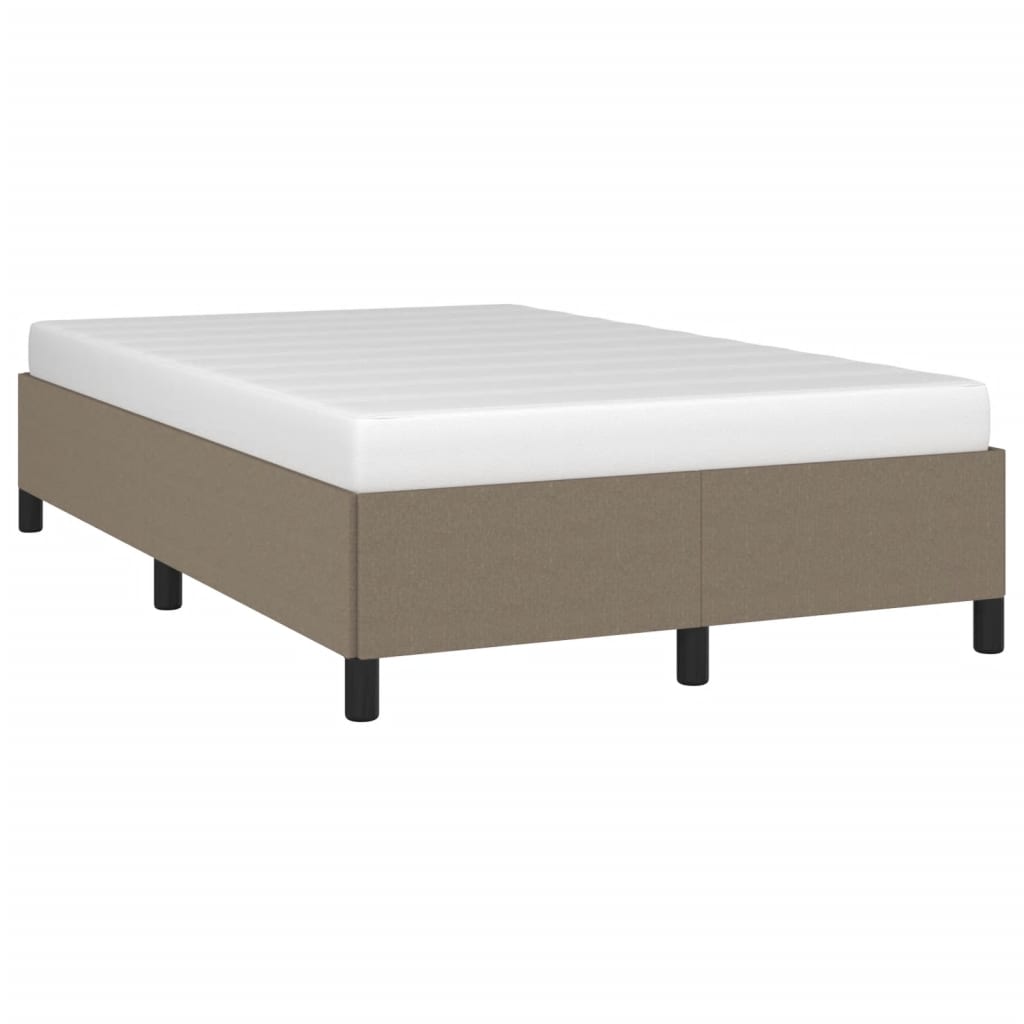 sengeramme uden madras 120x190 cm stof gråbrun