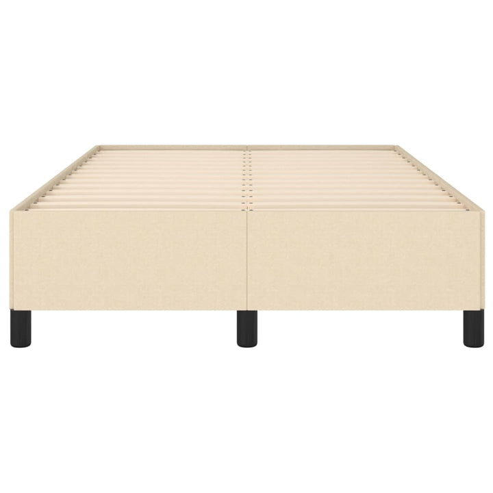 sengeramme uden madras 120x190 cm stof cremefarvet