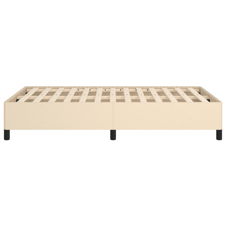 sengeramme uden madras 120x190 cm stof cremefarvet