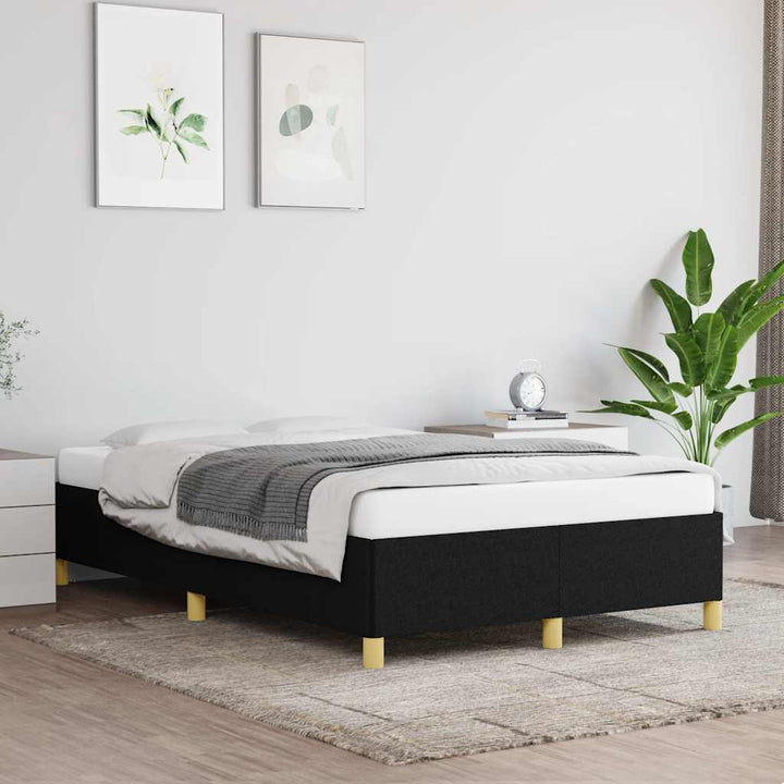sengeramme uden madras 120x190 cm stof sort