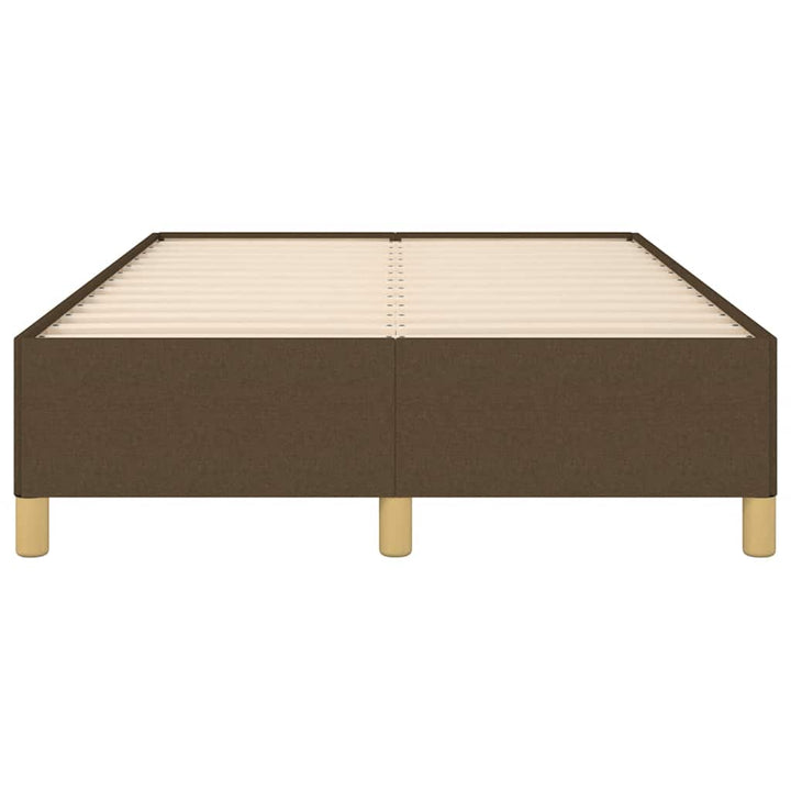 sengeramme uden madras 120x190 cm stof mørkebrun