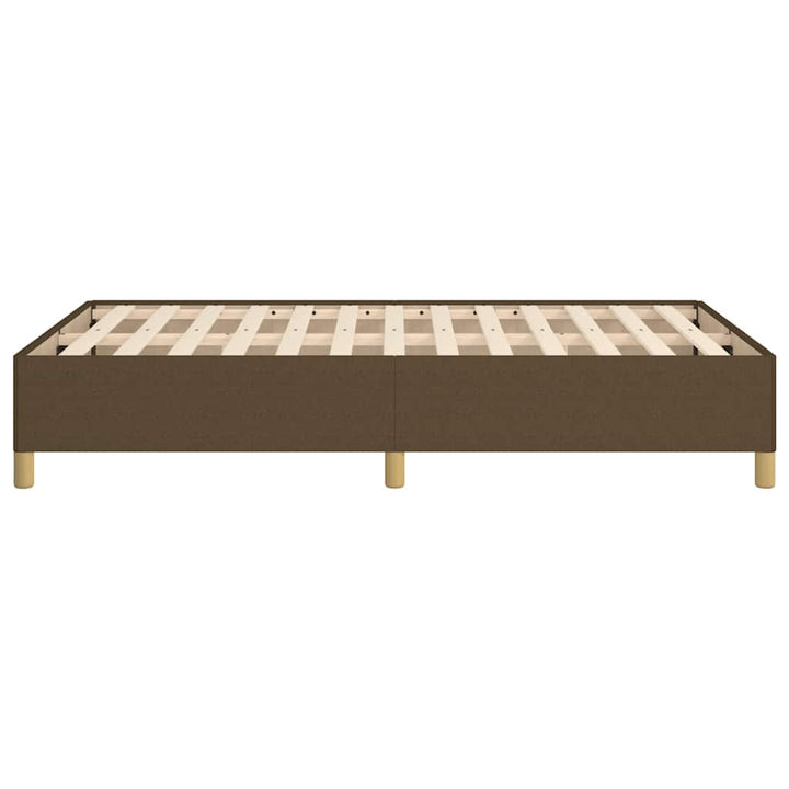 sengeramme uden madras 120x190 cm stof mørkebrun
