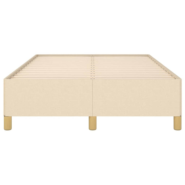 sengeramme uden madras 120x190 cm stof cremefarvet
