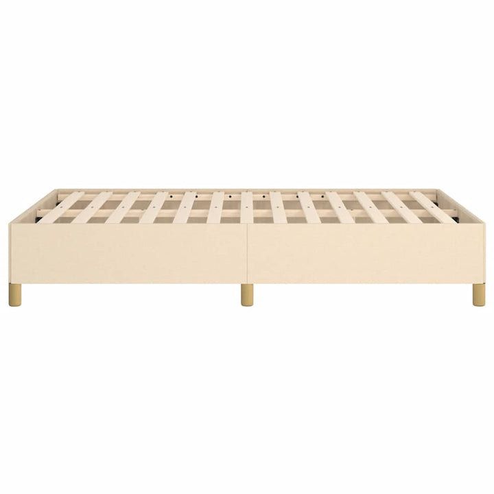 sengeramme uden madras 120x190 cm stof cremefarvet