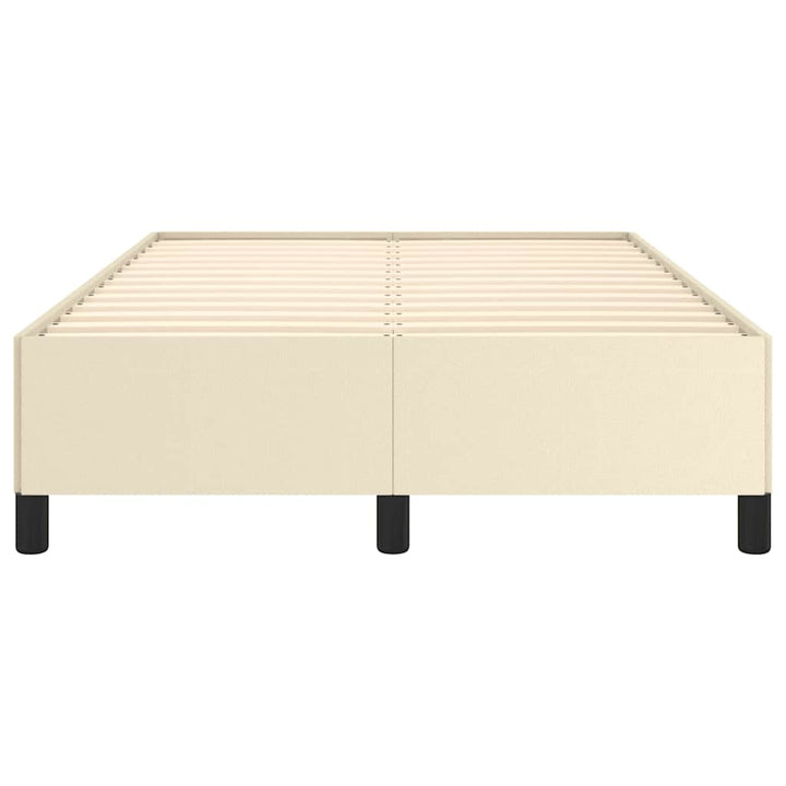 sengeramme uden madras 120x190 cm kunstlæder enkeltseng grå