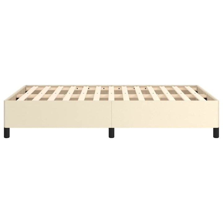 sengeramme uden madras 120x190 cm kunstlæder enkeltseng grå