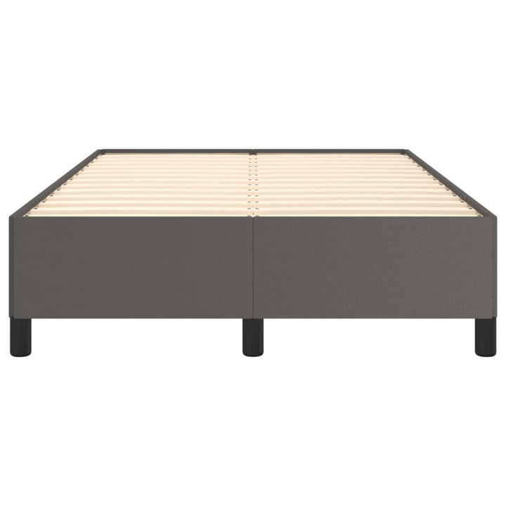 sengeramme uden madras 120x190 cm kunstlæder enkeltseng grå