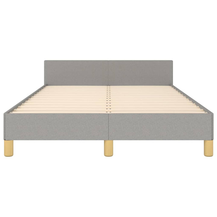 sengeramme uden madras 120x190 cm stof enkeltseng lysegrå
