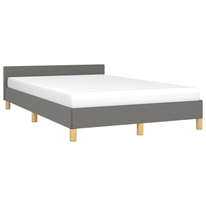 sengeramme uden madras 120x190 cm stof enkeltseng Mørkegrå