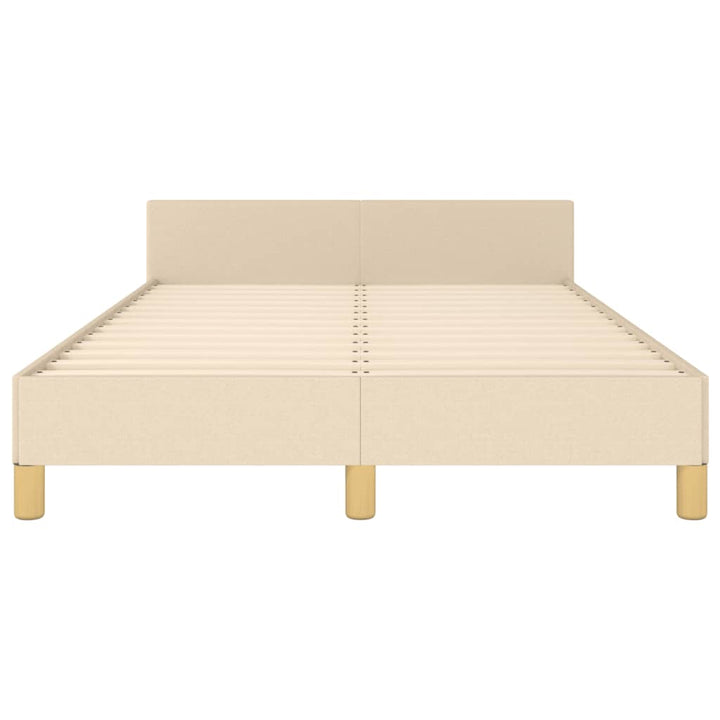 sengeramme uden madras 120x190 cm stof cremefarvet