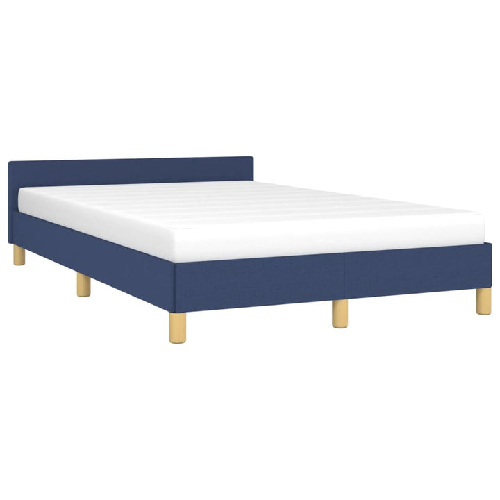 sengeramme uden madras 120x190 cm stof blå