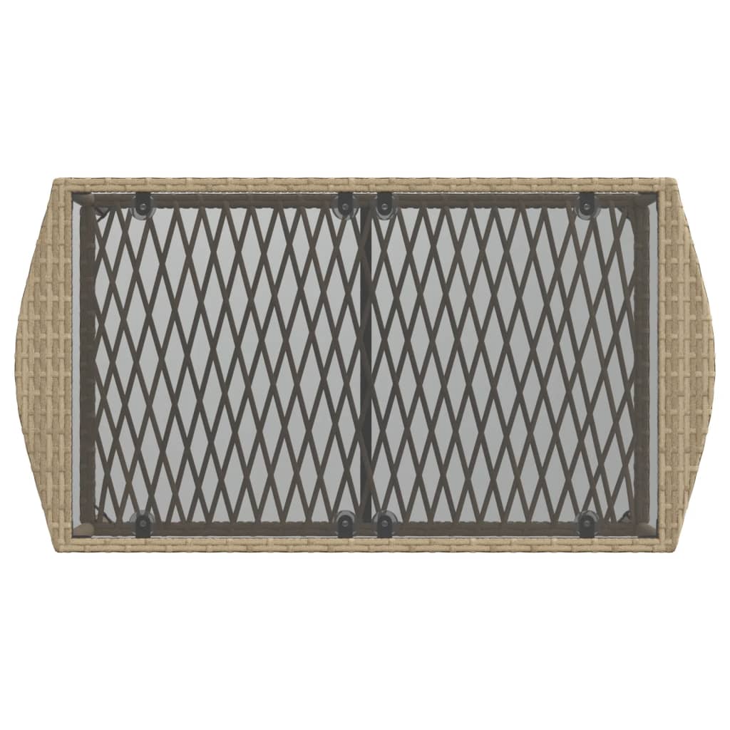 sofasæt til haven 4 dele med hynder polyrattan beige